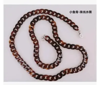 17Mm*22Mm Creative Small Fish Bone Resin Chain Chain Acrylic Bag Strap Bag Shoulder Strap Bag Chain