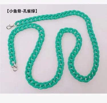 17Mm*22Mm Creative Small Fish Bone Resin Chain Chain Acrylic Bag Strap Bag Shoulder Strap Bag Chain