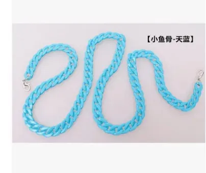 17Mm*22Mm Creative Small Fish Bone Resin Chain Chain Acrylic Bag Strap Bag Shoulder Strap Bag Chain