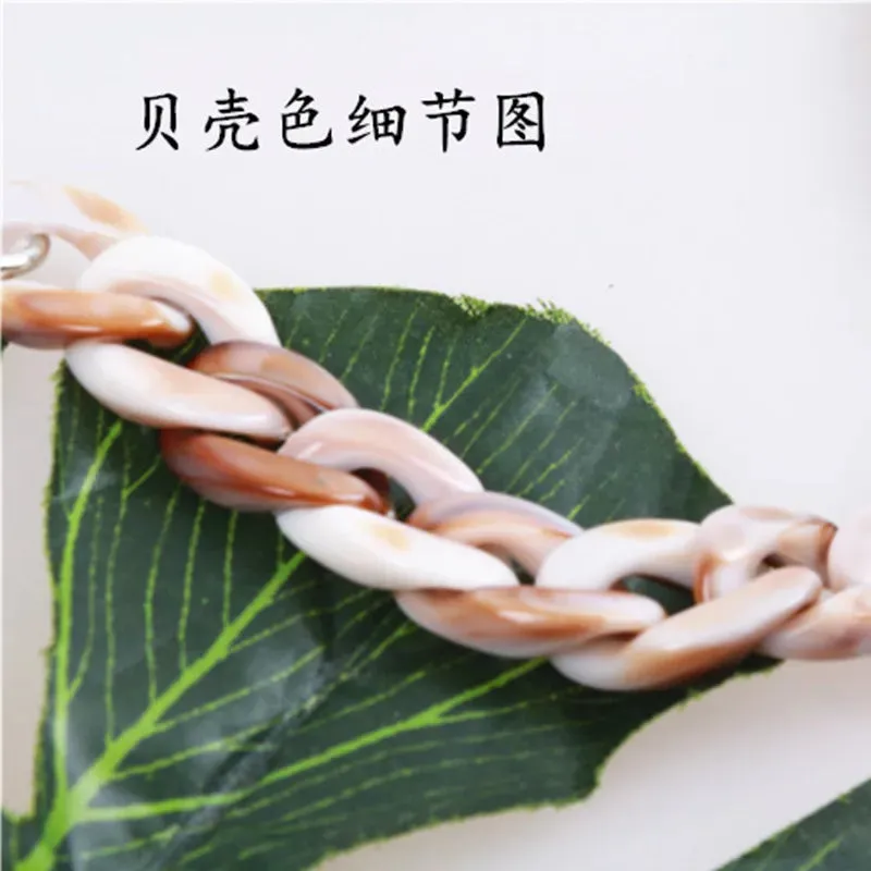 17Mm*22Mm Creative Small Fish Bone Resin Chain Chain Acrylic Bag Strap Bag Shoulder Strap Bag Chain