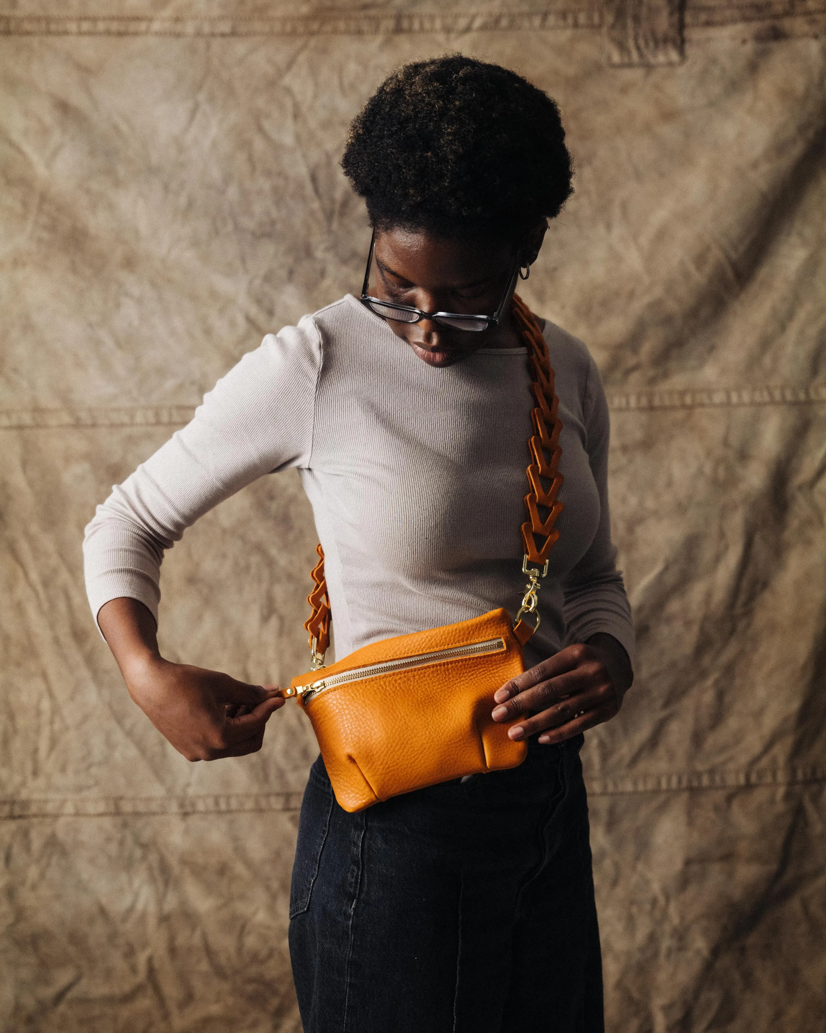 Grey Cypress Belt Bag