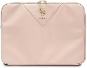 Guess Triangle 4G Laptop Sleeve for 14" MacBook Pink - GUCS14ZPGSTEGP