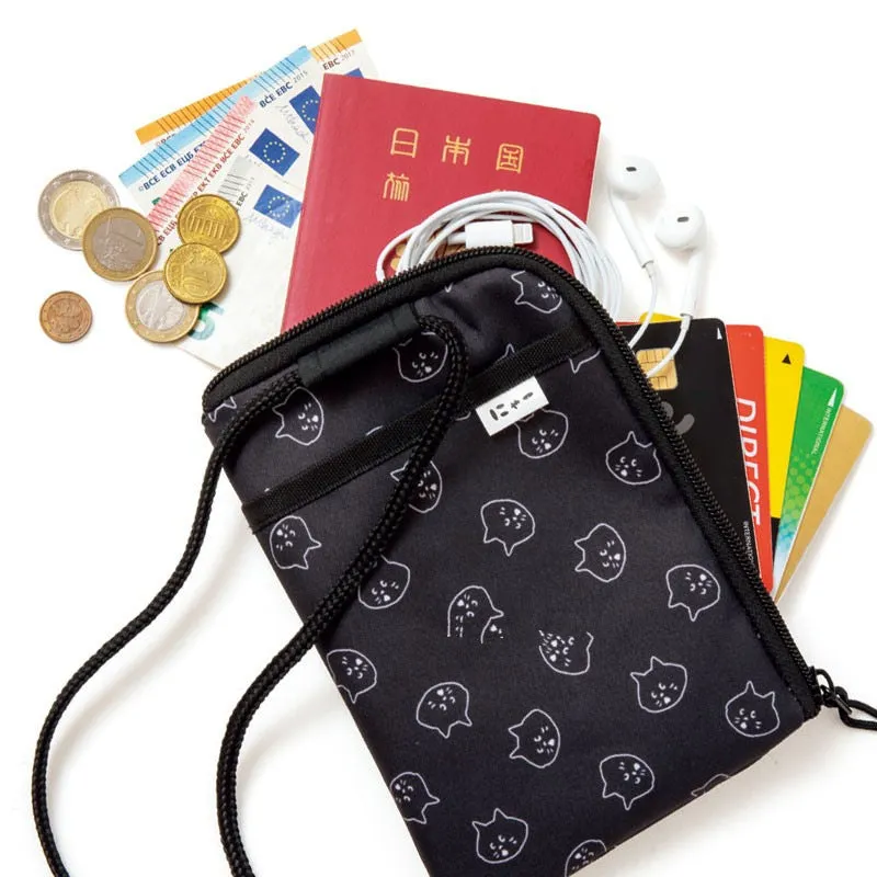 Japanese magazine gift Nya 2 in 1 crossbody bag ID cover with purse