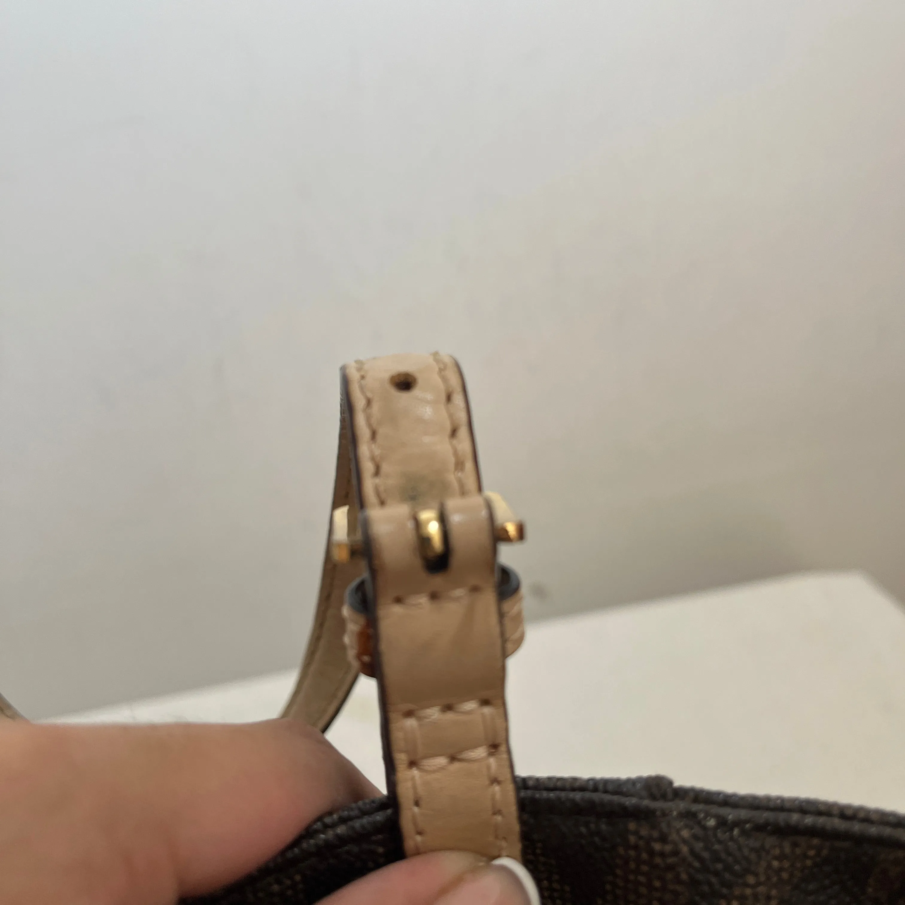 Michael Kors Brown Monogram Coated Canvas Shoulder Bag | Pre Loved |