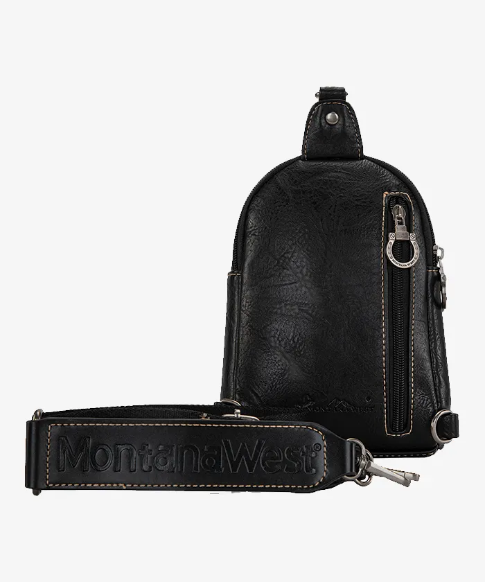 Montana West Floral Feather Sling Bag