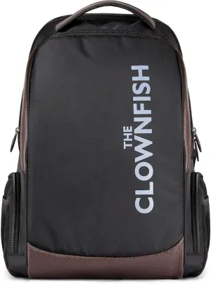 THE CLOWNFISH 30 Ltrs Black Laptop Backpack (TCFBPPO-ABRSKBL13)