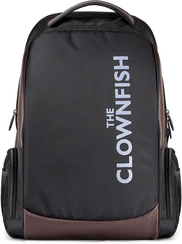 THE CLOWNFISH 30 Ltrs Black Laptop Backpack (TCFBPPO-ABRSKBL13)