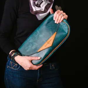 Western Woods Collection | Adri Shoulder Tote | Teal Spruce